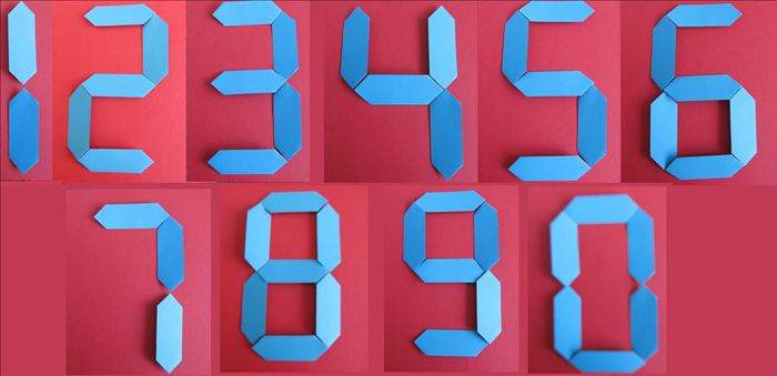 How to Make Digital Numbers with Paper Strips (Easy DIY Craft Tutorial)
