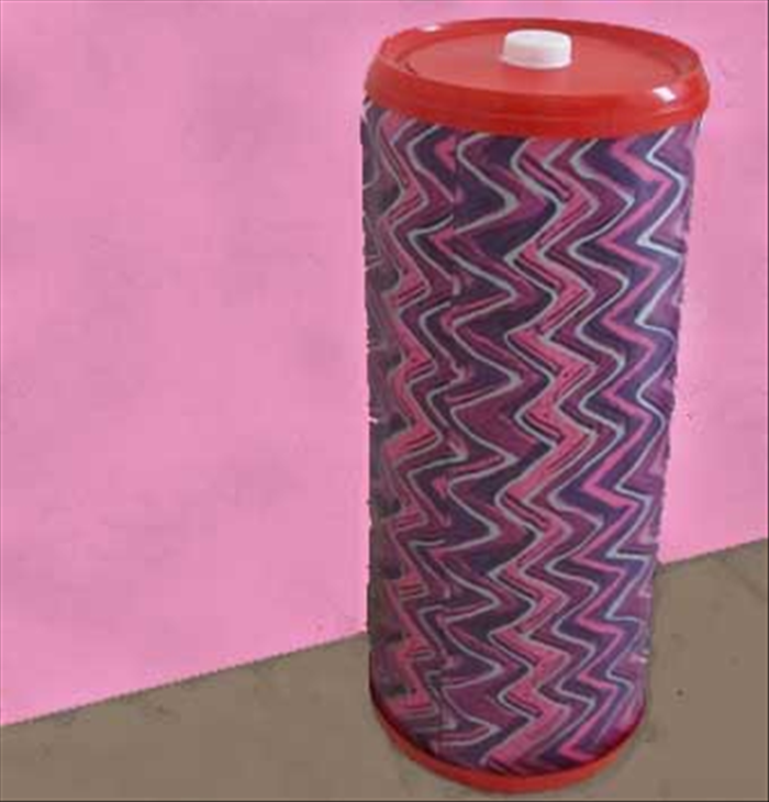How to make a pretty container for your toilet paper rolls