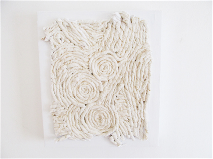 DIY Tissue Paper Plaster Relief Art